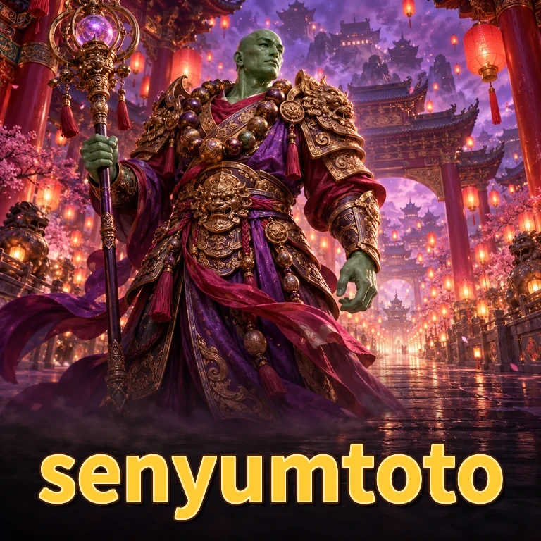 Kartu katalog senyumtoto menampilkan penjelasan singkat, versi/ukuran acuan paket inti, dan skor